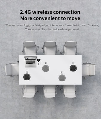 Luidspreker telefoon verbonden omnidirectionele videoconferentie microfoon twee microfoons radio